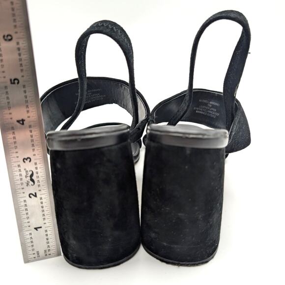 Steve Madden Marbell Slingback Block Heel Sandal Women's Black Size US10M EU40.5 - Picture 4 of 13